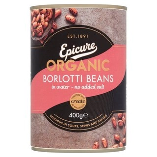 Organic Borlotti Beans In Water
