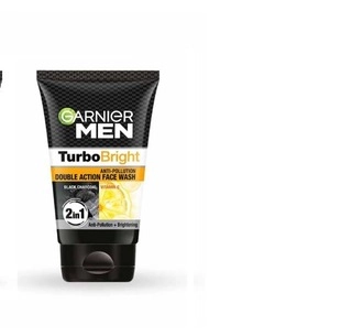 Men Turbo Bright Anti Pollution Double Action Face Wash
