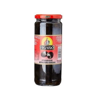 Pitted Black Olives 420Gm
