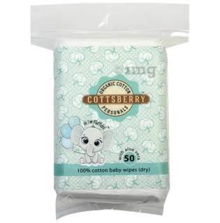 Organic Cotton Baby Wipes Dry With Aloe Vera