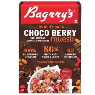 Crunchy Dark Choco Berry Muesli With Almonds  Quinoa Cranberries