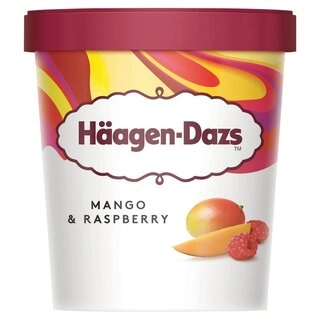 Mango & Raspberry Ice Cream