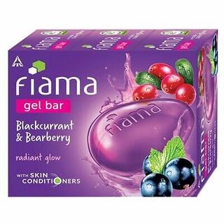 Fiama Gel Bar Blackcurrant and Bearberry for Radiant Glowing Skin Soap 125g x 3N