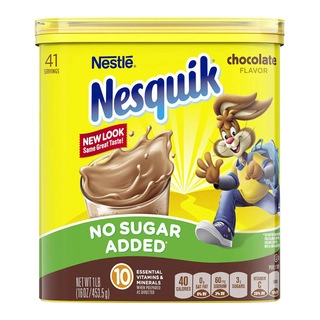 Nesquik No Sugar Added Chocolate Flavor Milk Mix