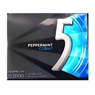 5 Peppermint Cobalt Sugar Free Gum 15