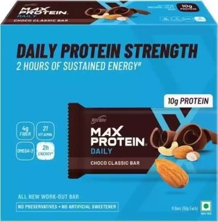 Max Protein Work Out Choco Classic Bars 6 x