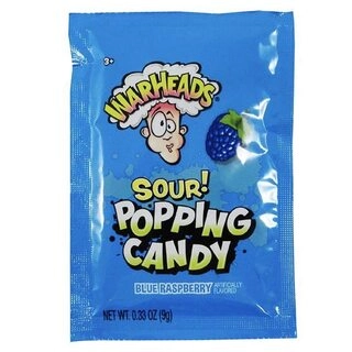 Sour Blue Raspberry Popping Candy