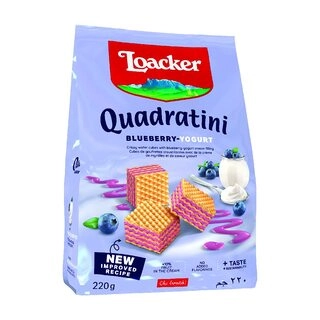Quadratini Blueberry Yogurt Bite Size Wafer