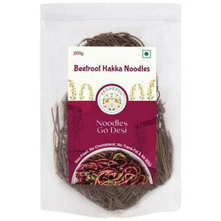 Beetroot Hakka Noodles