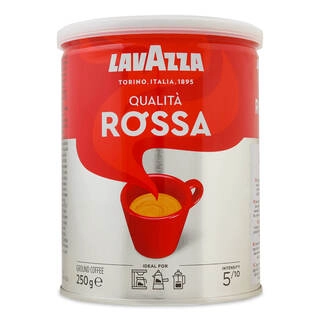 Qualita Rossa Ground Coffee Powder Tin