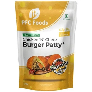 Plant Based Chicken N Cheez Burger Patty