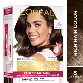 Paris Excellence Cream Triple Care Colour Natural Brown