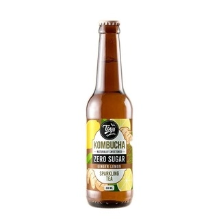 Zero Sugar Ginger Lemon Sparkling Fermented Tea