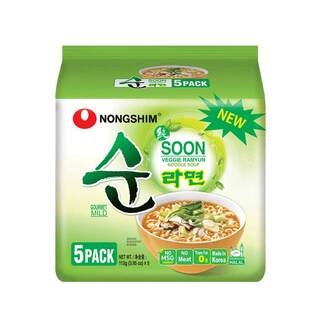 Soon Veggie Ramyun Soup Noodles 5pc Pack
