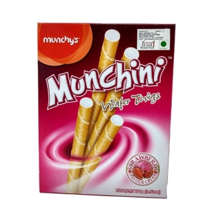 Munchini Wafer Twigs Strawberry Flavor