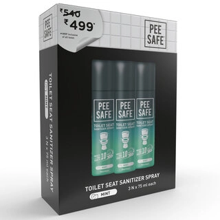 Toilet Seat Sanitizer Spray Mint 75ml 3pc