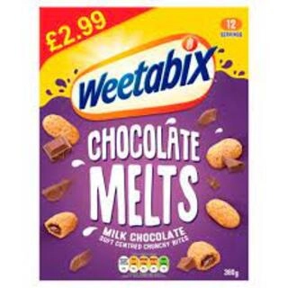 Chocolate Melts Milk Chocolate Soft Centred Crunchy Bites Cereal Breakfast