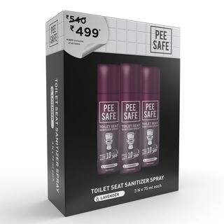 Toilet Seat Sanitizer Spray Lavender 75ml 3pc