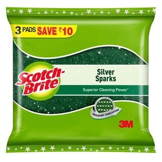 Scotch Brt Silv Spa 9.5X14 3N