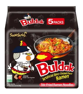 HOT CHICKEN RAMEN NOODLES 140GMX5N