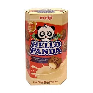 Hello Panda Cocoa Biscuits With Milk Flavoured Filling