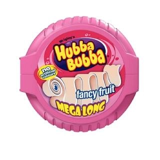 Hubba Bubba Fancy Fruit Bubble Gum Mega Long Tape