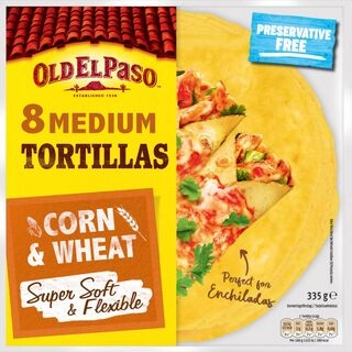 8 Regular Tortillas Corn & Wheat