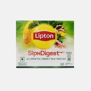 Sip n Digest with Green Tea Ginger Tulsi & Rock Salt