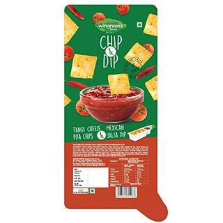 Farm Chip & Dip Tangy Cheese Pita Chips & Mexican Salsa Dip (Pack of