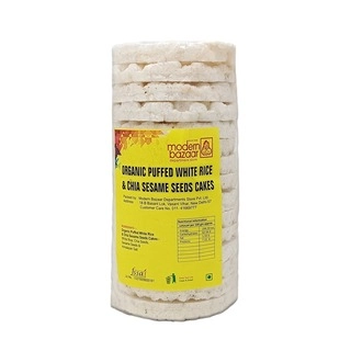 MB Organic Puffed White Rice & Chia Sesame Seeds Cakes