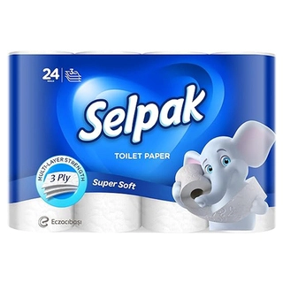 Super Soft 3 Ply Toilet Rolls 24pc