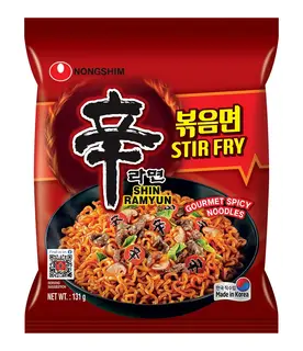 Shin Ramyun Stir Fry Real Chicken Flakes Gourmet Spicy Noodles