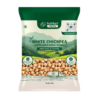 White Chickpea Unpolished Kabuli Chana