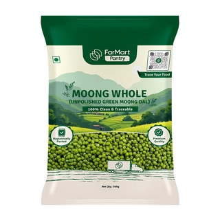 Unpolished Green Moong Whole Dal