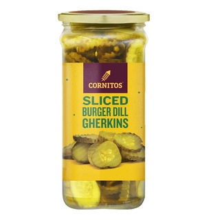 Sliced Burger Dill Gherkins 190G
