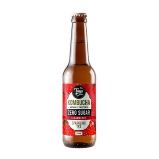 Zero Sugar Strawberry Sparkling Fermented Tea