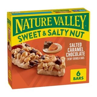 Salted Caramel Chocolate Sweet & Salty Chewy Granola Bars