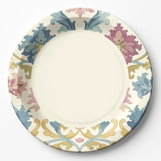 DISPOSABLE PRINTED PAPER PLATES - 10.5