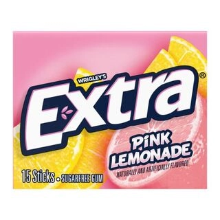 Extra Long Lasting Flavor Pink Lemonade Gum 15 sticks