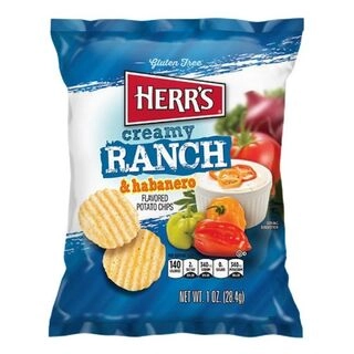 Creamy Ranch & Habanero Flavored Potato Chips