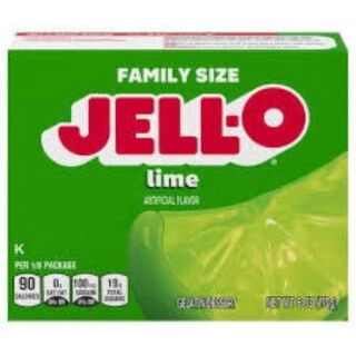 Lime Family Size Gelatin Dessert