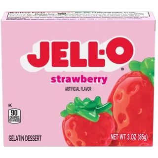Strawberry Gelatin Dessert