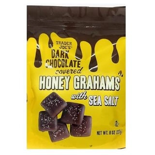 Dark Chocolate Covered Honey Grahams with Sea salt