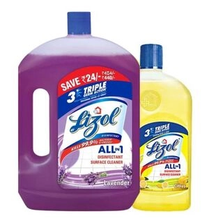 Disinfectant Surface & Floor Cleaner Liquid Lavender 2L Free Citrus 500ml