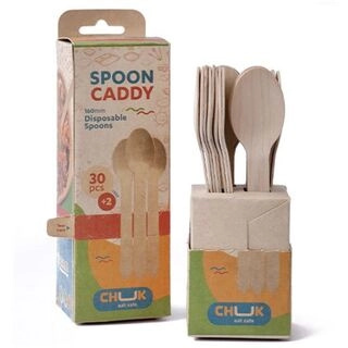 Spoon Caddy 160 mm Disposable Wooden Spoons