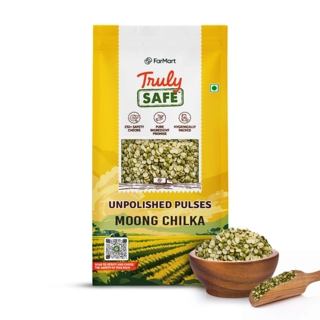 Farmart Truly safe Unpolished Moong Chilka Dal