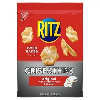 Crisp & Thins Original With Creamy Onion & Sea Salt Potato and Wheat Chips