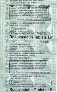 NOVASTAT 5MG TAB 15`S