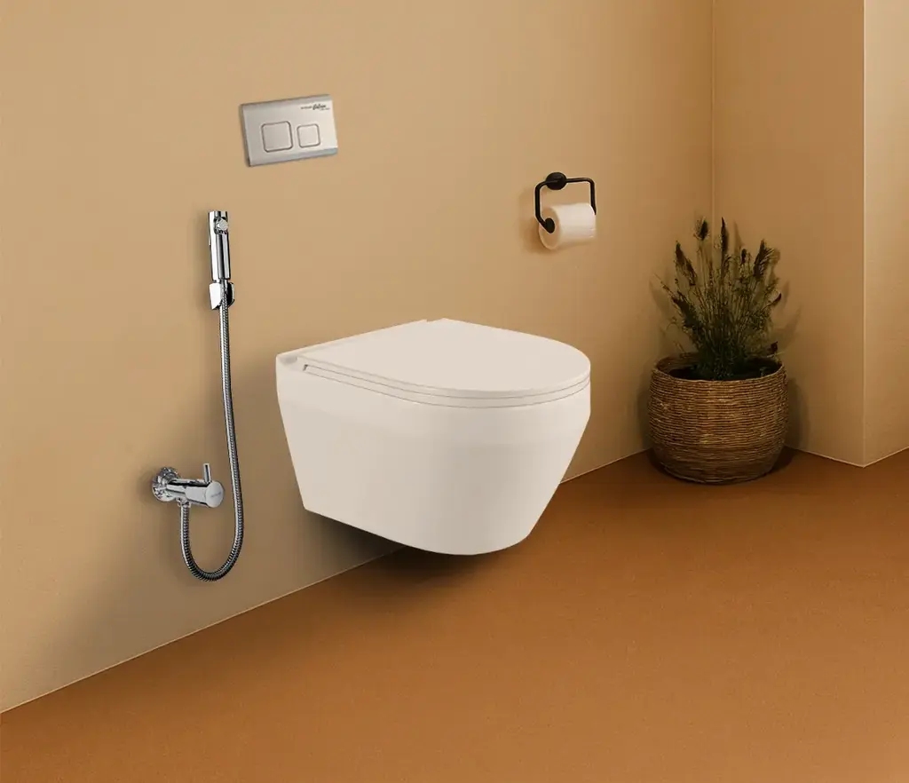 Hindware One-piece Wall Mounted Commode Margo R