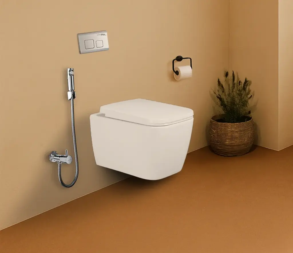 Hindware One-piece Wall Mounted Commode Starc